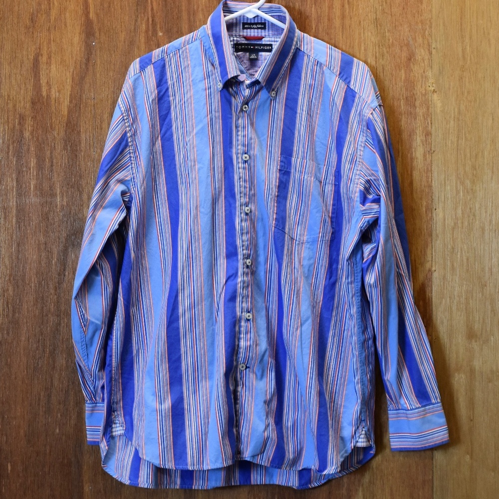Men's TOMMY HILFIGER, 80's 2-ply Fabric Shirt